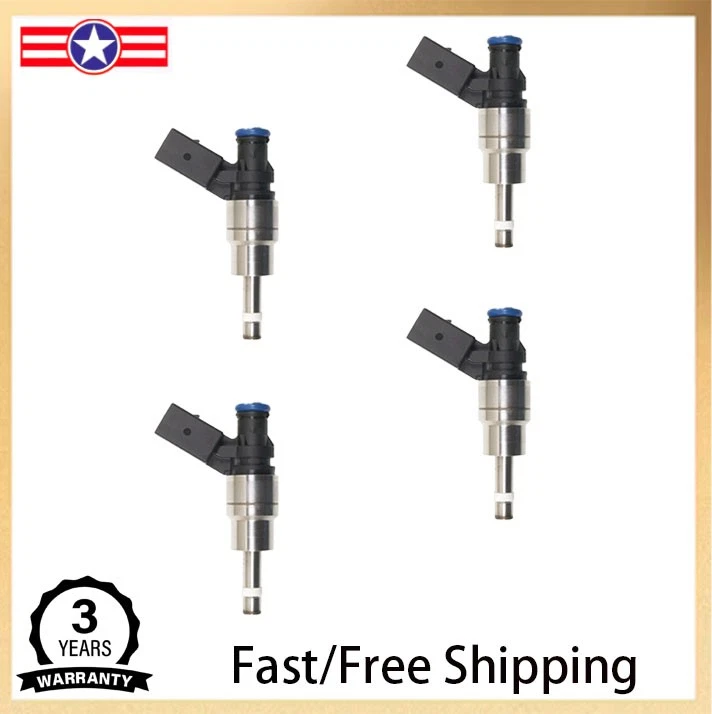 4x inyectores de combustible para Volkswagen BEETLE JETTA BORA GTI AUDI A3 A4 SEAT LEON 2,0 L Foto 1 de 4