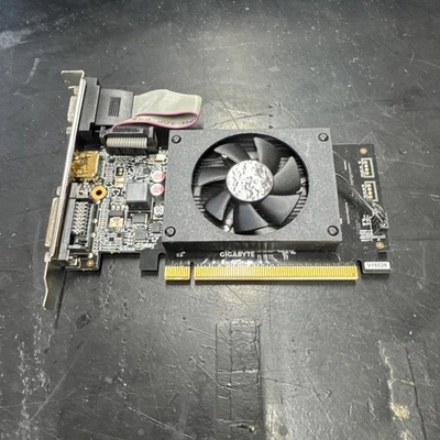 Gigabyte NVIDIA GT710 1GB PCIE VGA/DVI/HDMI Low Profile Graphics Card - Image 1 of 3