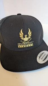 Eminent Airways Embroidered Logo Inspired Black Snapback Cap Hat Yupoong NWT - Picture 1 of 8