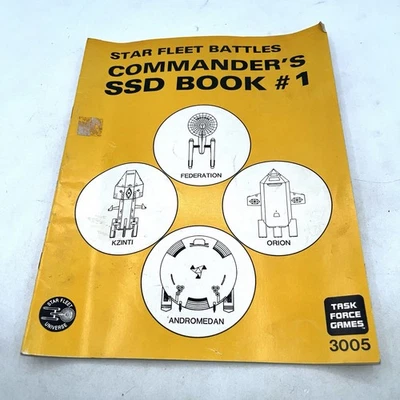 Star Fleet Battles: Commander's SSD Book #1 Star Trek RPG Foto 1 de 4