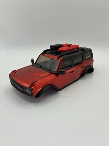 Axial SCX24 Ford Bronco Body Red AXI200009 Hard Body With Accessories - Picture 1 of 8