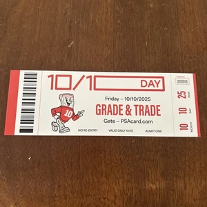 PSA Grade And Trade EVENT October 10/10/25 Ticket Membership Only In Hand Now! - Picture 1 of 2