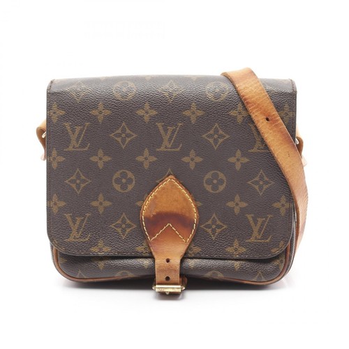 LOUIS VUITTON（LV） Borsa a tracolla Louis Vuitton Cartouchiere MM M51253 Monogram tela marrone usata LV