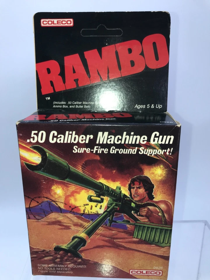 Vintage 1985 Rambo Coleco .50 Caliber Machine Gun Unopened