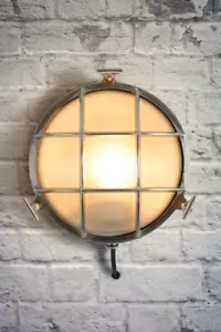 Tristan Circular Cage Wall Light - Picture 1 of 3