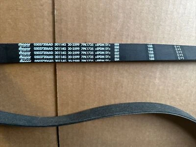 Dodge Viper, Mopar Serpentine Belt 7PK1735, 5037206AD Foto 1 de 4