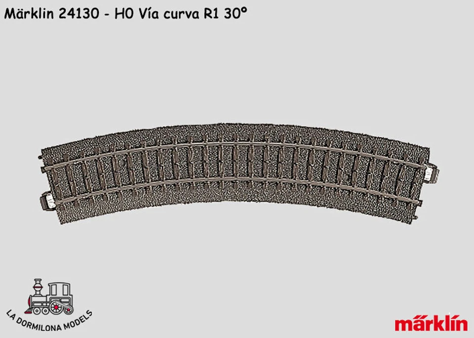 VT24130 - H0 Märklin 24130 Vía Curva R1 30º - NUEVO (c.152) - Imagen 1 de 1