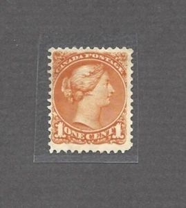 Canada Stamp #35a, Orange, 12 x 12 perf., Ottawa Print, MH, F/VF, CV +/- $200.00 - Picture 1 of 2