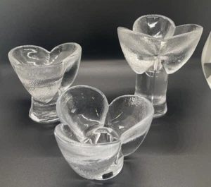 Kosta Boda Kerzenhalter 3er Set Tulpe Vintage Mid Century Modern MCM - Bild 1 von 23