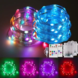 Color Changing Fairy Lights LED String Lights with Remote, 16.4FT 2 Pack Twinkle - Picture 1 of 12