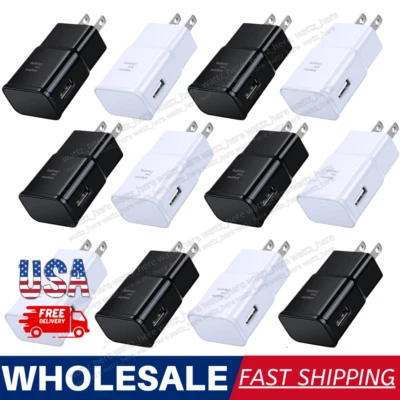 Bulk Lot USB Wall Charger 2A Power Adapter for Samsung Google Fast Phone Charger - Image 1 of 4