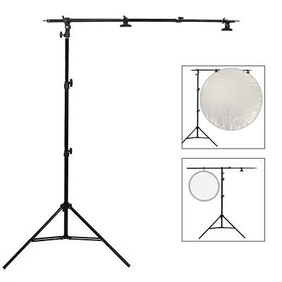 PYXEL STUDIO Supporto Riflettore Supporto Luce Studio 2m Braccio Boom Regolabile Impugnatura Disco Fotografia