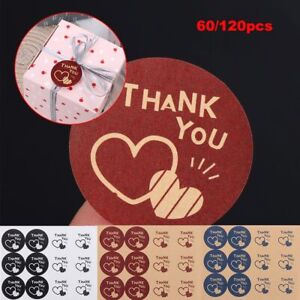 Round Thank You Handmade Sticker Gift Boxes Seal Label Festival Decoration