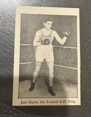 RARE 1930 Amalgamated Press JACK DOYLE BOXING CARD - Image 1 of 2