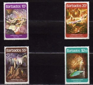 BARBADOS #559-562 MNH HARRISON'S CAVE: TWIN FALLS, ROTUNDA ROOM & CASCADE POOL - Picture 1 of 1
