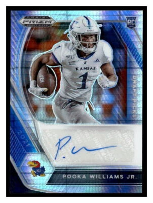 POOKA WILLIAMS 2021 PRIZM HYPER AUTOGRAPH KANSAS AUTOGRAPH - Image 1 of 2