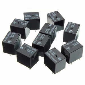 10pcs Relay 5 Pin SPDT SRA-12VDC-CL DC 12V Coil Relay 20A Universal PCB N K8L1 - Picture 1 of 3