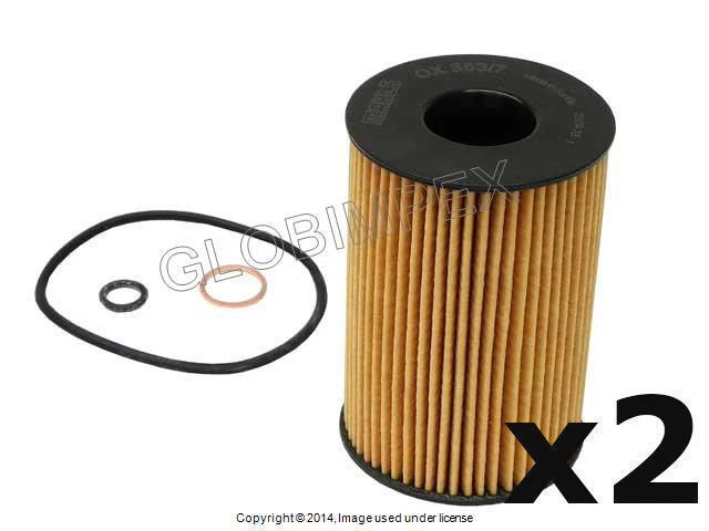BMW X5 X6 f01 f02 f04 f07 f10 (2008+) Oil Filter Kit (2) MAHLE-KNECHT OEM - Image 1 of 1