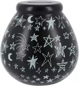 Pot of Dreams Ceramic Money Box Glow in the Dark Large Stars - Picture 1 of 3