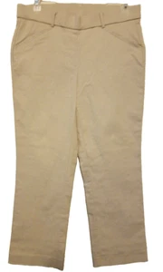 Vintage Rafaella Women's Dress Slacks Khaki Capri Pants Tan Trousers Size 8 - Picture 1 of 10