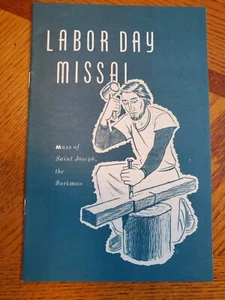 [LIKE NEW] LABOR DAY MISSAL, MASS OF SAINT JOSEPH, THE WORKMAN - SHEED & WARD - Picture 1 of 4