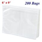 6x9 Clear Packing List Invoice Shipping Pouch Envelope Top Loading Self Adhesive
