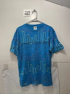 Songs of Freedom Patterned Blue Tee Shirt men’s size M - Picture 1 of 3