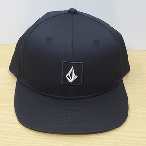 Volcom V Square Black Stone Mens Snapback Hat Surf Cap - Picture 1 of 5