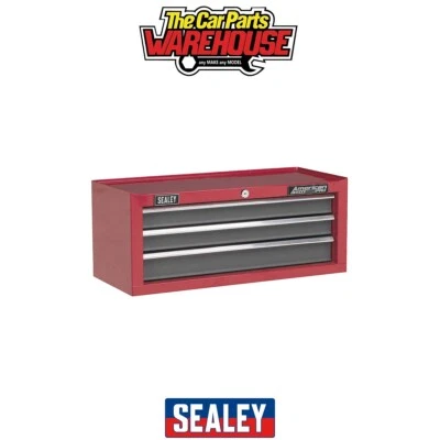 Sealey AP22309BB American PRO Mid-Box Tool Chest 3 Drawer - Red/Grey - Image 1 of 4