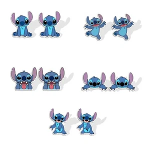 Stitch Cartoon Acrylic Stud Earrings - Picture 1 of 6