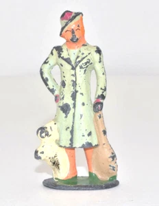 PASSEGGERO DONNA VIAGGIATRICE DONNA BARCLAY VINTAGE CON CANE (B157) - Foto 1 di 5