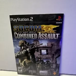 SOCOM: US Navy Seals Combined Assault (Sony PlayStation 2 Demo Disc, PS2) SEALED - Picture 1 of 2