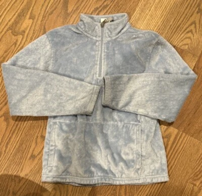 The North Face Girls Boys Medium 10-12 1/4 Zip Ice Fleece Pullover Pocket EUC - Image 1 of 4
