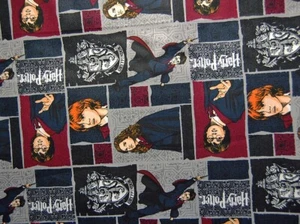 Harry Potter Characters Cotton Fabric Warner Bros Camelot -sold by the HALF YARD - Picture 1 of 4