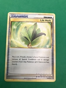 Life Herb - 79/95 - HGSS - Unleashed - 2010 - Trainer - Pokemon - Unplayed NM - Picture 1 of 2