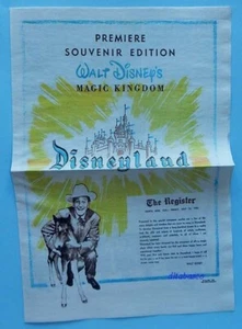 DISNEYLAND July 1955 Opening Day Newspaper Official Replica Walt Disney+Ads - Picture 1 of 8