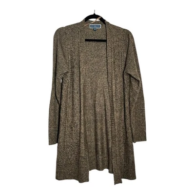 Karen Scott Mujer Marrón Tejido Plumero Cárdigan Suéter Manga Larga Informal Talla L Foto 1 de 4