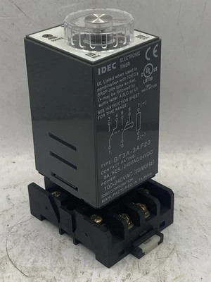 Таймер Idec GT3A-3 AF20 100-240 В переменного тока с основанием - Изображение 1 из 4