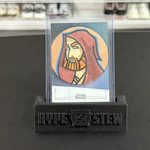 2025 Topps Chrome Star Wars Silver Foil Obi-Wan Kanobi Sketch  Eric Medina 1/1 - Picture 1 of 2