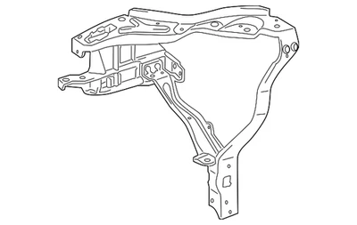 Panel lateral soporte radiador original Mercedes-Benz 218-620-24-00-64 Foto 1 de 3