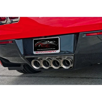 Placa de llenado de escape perforada para Corvette Z06/GS 2014-2019 con doble escape NPP Foto 1 de 4