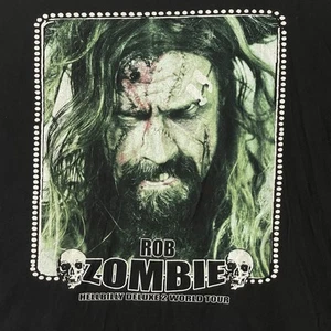 Rob Zombie Official Hillbilly Deluxe 2 World Tour Concert T-Shirt Size XL Black - Picture 1 of 6