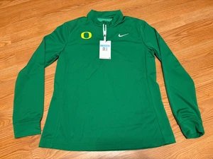 Nike Oregon Ducks Dri-Fit 1/4-Reißverschluss Pullover Oberteil Damen Medium DJ8521-318 Neu mit Etikett - Bild 1 von 8