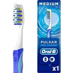 Oral-B Pulsar Pro-Expert Manual Toothbrush 35 Medium White/Blue - ORAPUL35MED - Picture 1 of 5