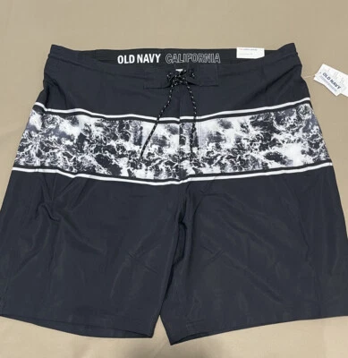 Pantalones cortos de natación Old Navy California para hombre talla 40 cordón flexible nuevos Foto 1 de 4