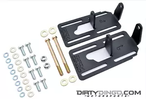 Soportes de motor de conversión ajustables Dirty Dingo LS1 intercambiables 88-98 2x2 camión GM NEGRO - Imagen 1 de 1