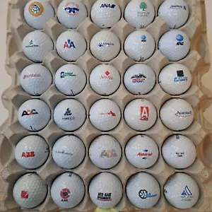 30 Logo Golfbälle Lot #027 Golfplätze Marken Werbung Sammlerstück Vintage - Bild 1 von 5