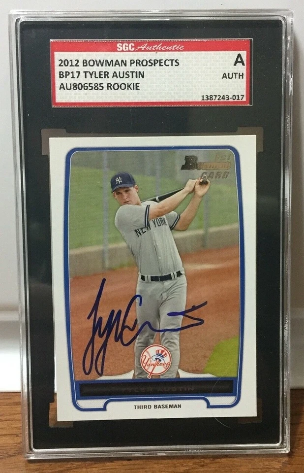 New York Yankees firmado Tyler Austin #BP17 - 2012 Bowman Rookie - AUTENTICADO Foto 1 de 1