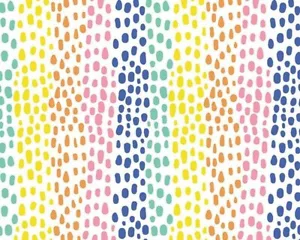 Rainbow spots 100% cotton digital print - Picture 1 of 12