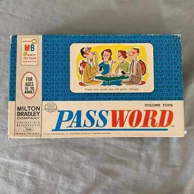 Vtg Original Milton Bradley Password Game Volume 4 (1964) #4260 Complete - Image 1 of 2